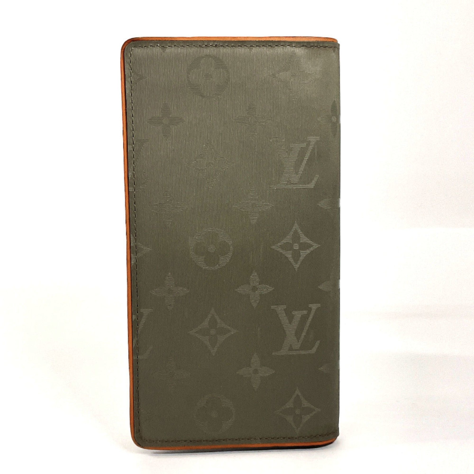 LOUIS VUITTON Louis Vuitton Portefeuille Brazza M63236 Bi-fold wallet/Monogram Titanium Grey Men's