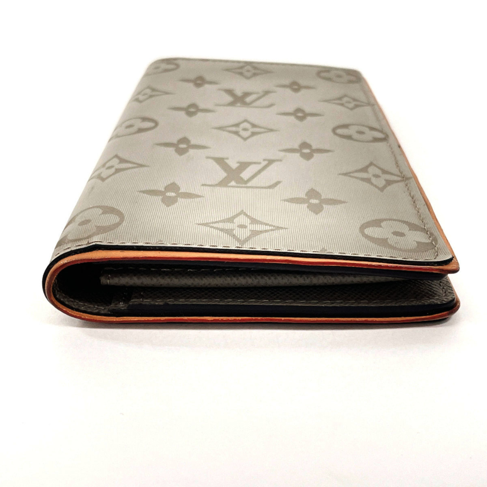 LOUIS VUITTON Louis Vuitton Portefeuille Brazza M63236 Bi-fold wallet/Monogram Titanium Grey Men's