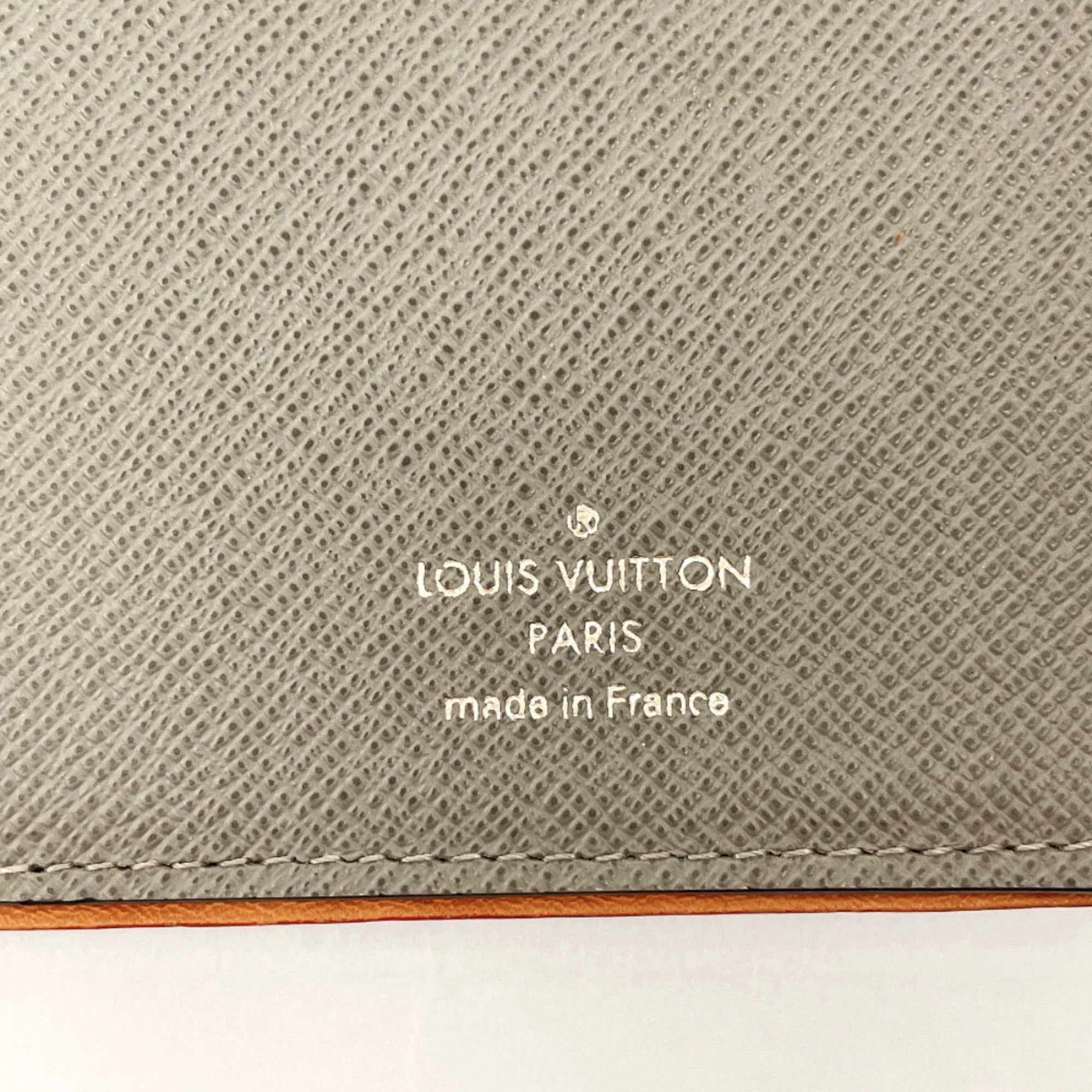 LOUIS VUITTON Louis Vuitton Portefeuille Brazza M63236 Bi-fold wallet/Monogram Titanium Grey Men's