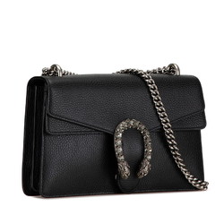 Gucci Dionysus Rhinestone Chain Shoulder Bag 400249 Black Leather Women's GUCCI