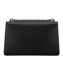 Gucci Dionysus Rhinestone Chain Shoulder Bag 400249 Black Leather Women's GUCCI