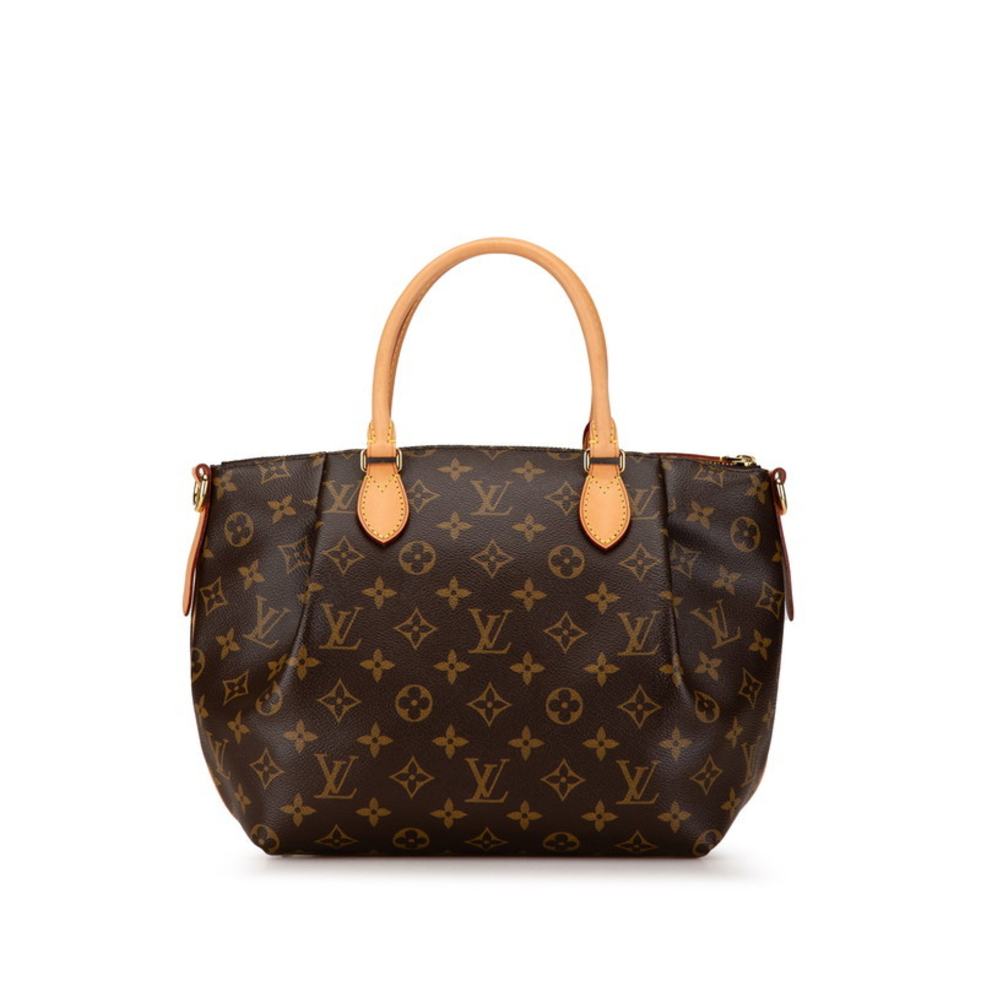 Louis Vuitton Monogram Turen PM Handbag Shoulder Bag M48813 Brown PVC Leather Women's LOUIS VUITTON