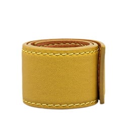 LOEWE Anagram Bracelet Yellow Leather Women's