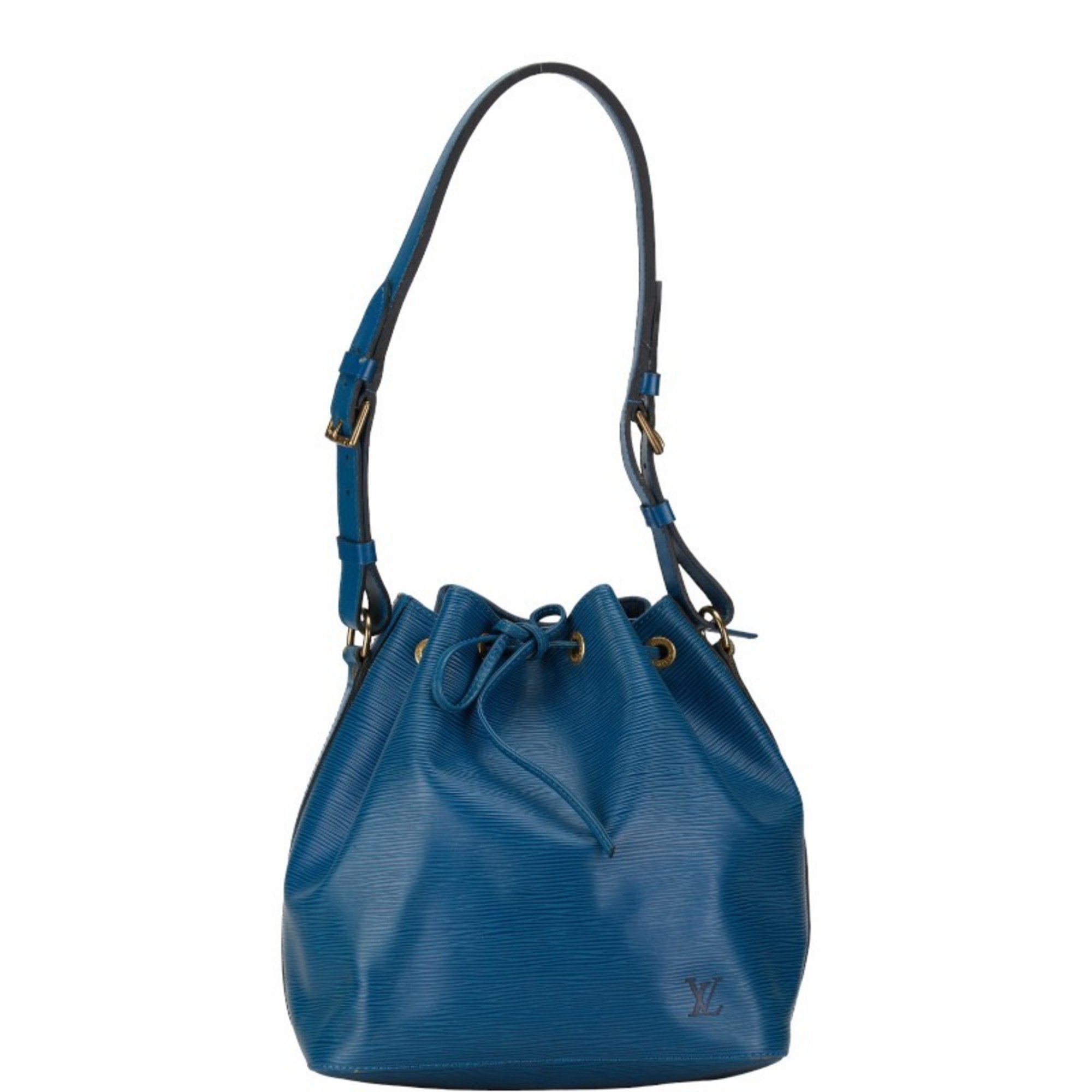 Louis Vuitton Epi Petit Noe Shoulder Bag M44105 Toledo Blue Leather Women's LOUIS VUITTON