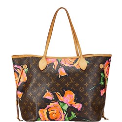 Louis Vuitton Monogram Rose Neverfull MM Tote Bag Shoulder M48613 Brown Red Multicolor PVC Leather Women's LOUIS VUITTON