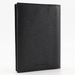 BVLGARI Notebook Cover Leather Black Unisex