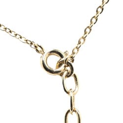 Christian Dior Dior Rhinestone Necklace Gold Plated Women's