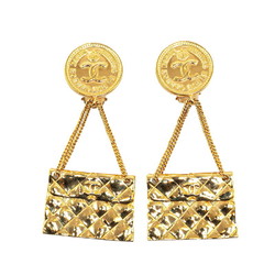 Chanel Coco Mark Matelasse Bag 31 RUE CAMBON PARIS Earrings Gold Plated Women's CHANEL