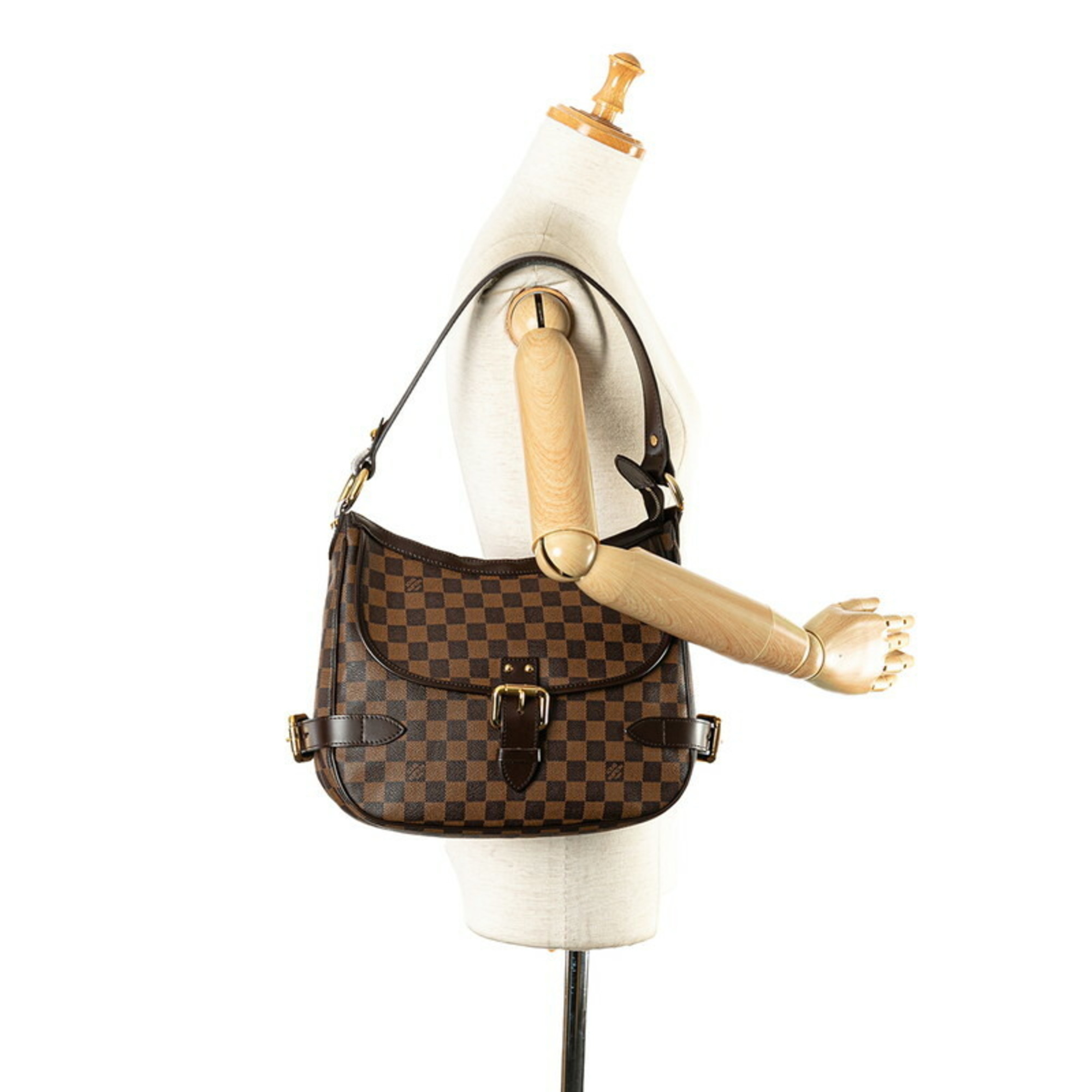 Louis Vuitton Damier Highbury Handbag Shoulder Bag N51200 Brown PVC Leather Women's LOUIS VUITTON