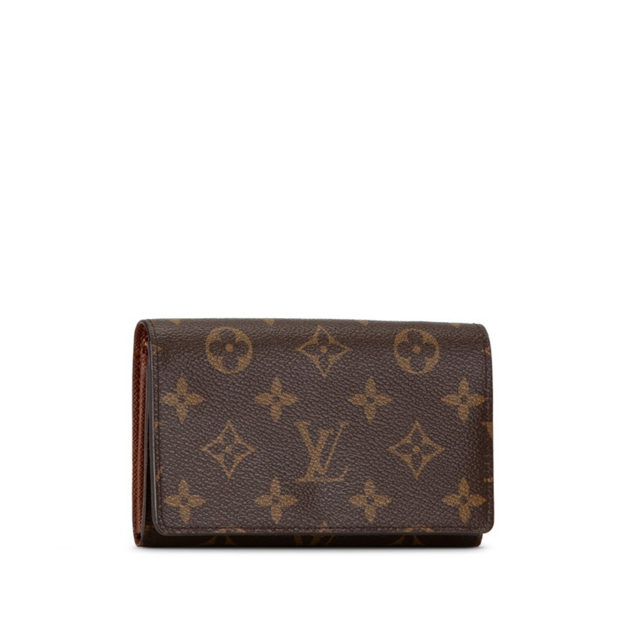 Louis Vuitton Monogram Portefeuille Tresor Bi-fold Wallet M61736 Brown PVC Leather Women's LOUIS VUITTON