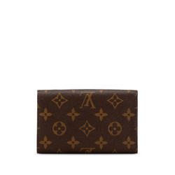 Louis Vuitton Monogram Portefeuille Tresor Bi-fold Wallet M61736 Brown PVC Leather Women's LOUIS VUITTON