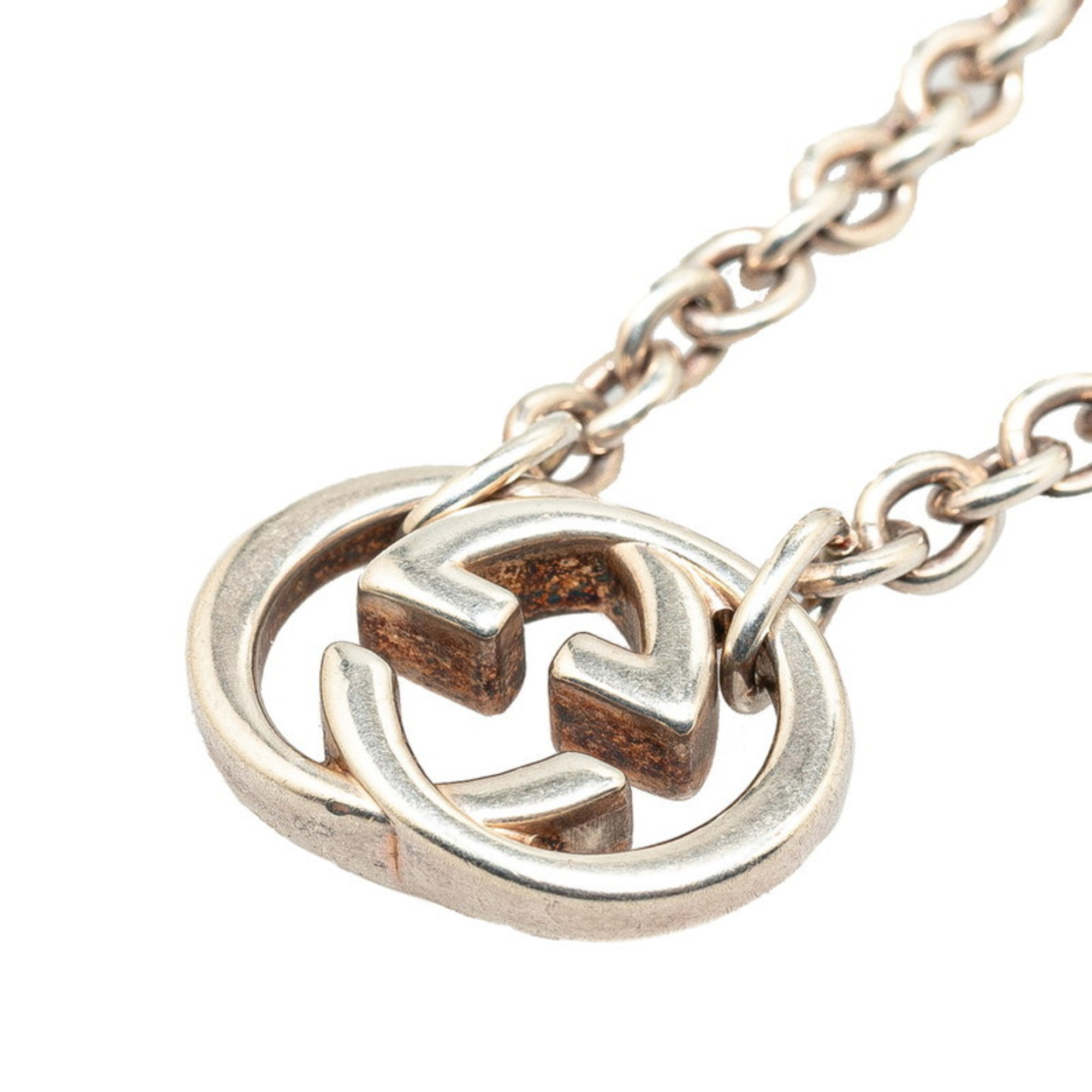 Gucci Interlocking G Chain Necklace SV925 Silver Women's GUCCI