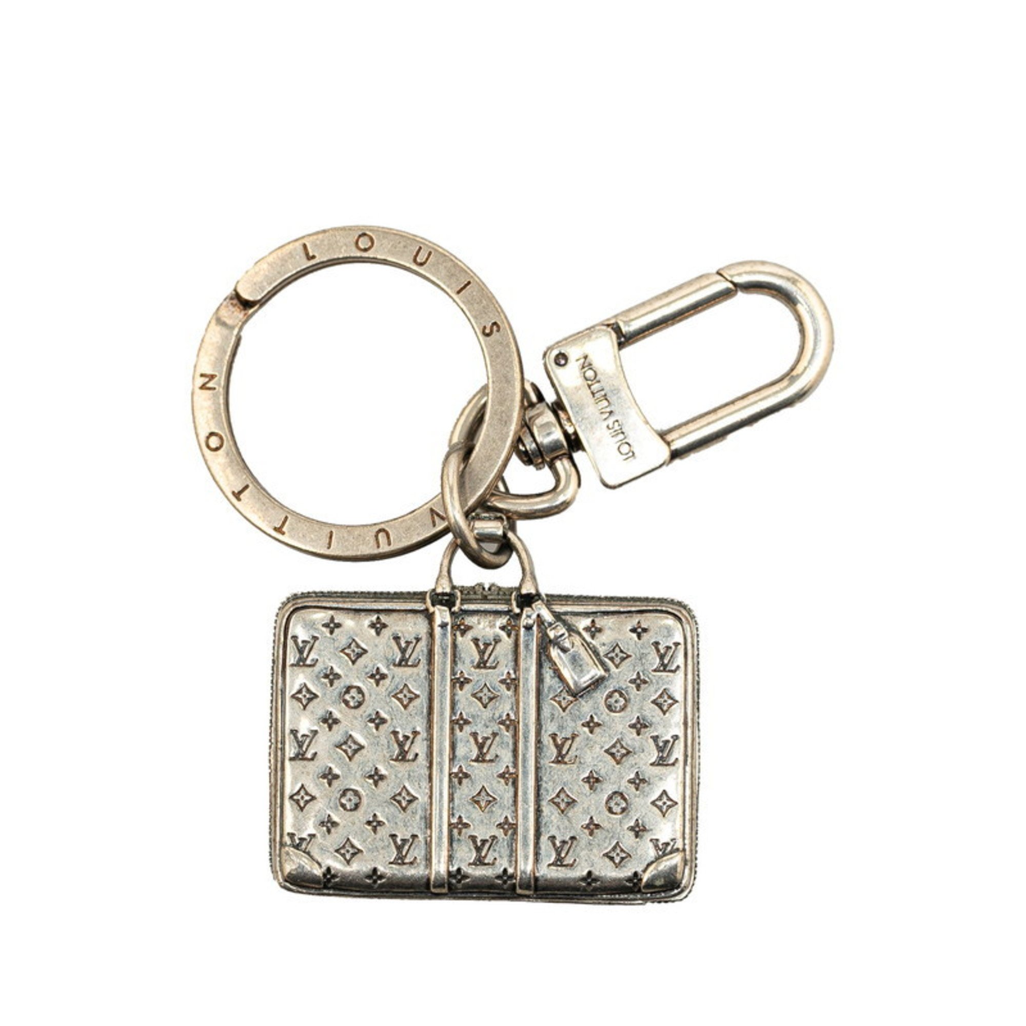 Louis Vuitton Monogram The Sirius Keychain Bag Charm M62717 Silver Metal Women's LOUIS VUITTON