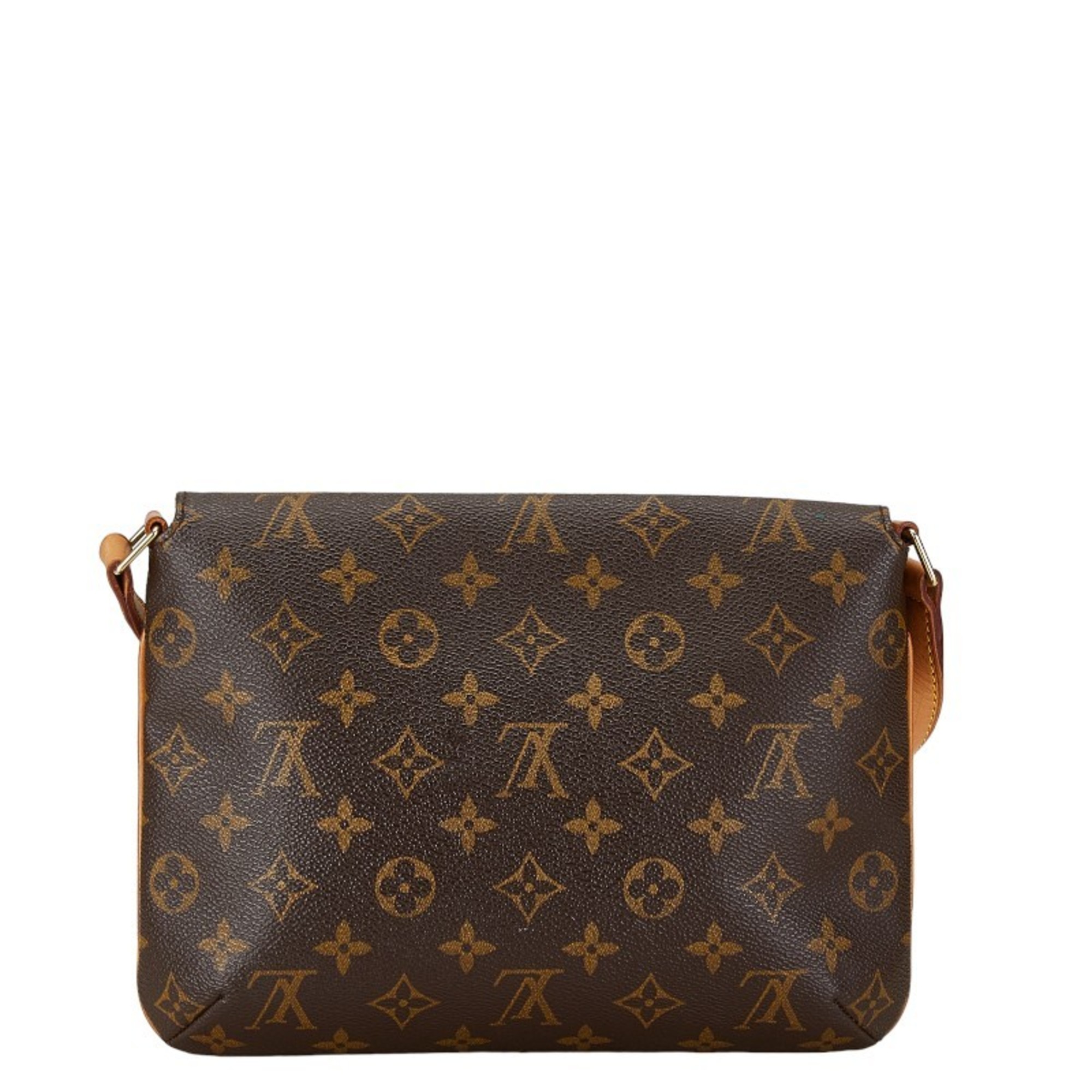 Louis Vuitton Monogram Musette Tango Short Shoulder Bag Handbag M51257 Brown PVC Leather Women's LOUIS VUITTON