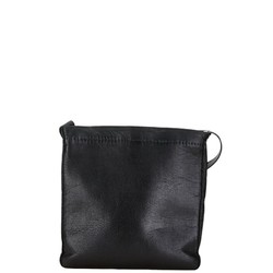 Hermes Toudou Shoulder Bag Black Leather Women's HERMES