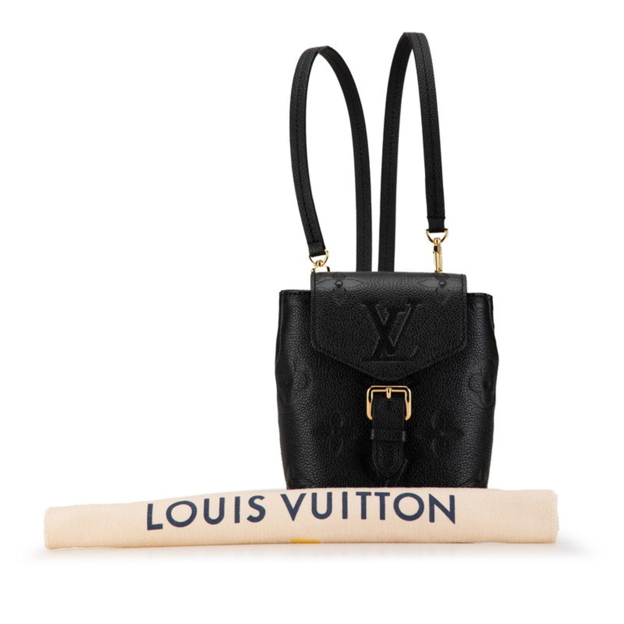 Louis Vuitton Monogram Empreinte Tiny Backpack M80596 Noir Black Calf Leather Women's LOUIS VUITTON