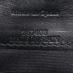 LOEWE Anagram Long Wallet Black Leather Women's