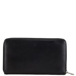 LOEWE Anagram Long Wallet Black Leather Women's