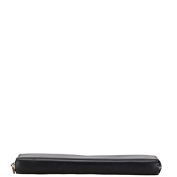 LOEWE Anagram Long Wallet Black Leather Women's