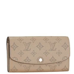 Louis Vuitton Monogram Mahina Portefeuille Iris Long Wallet M60144 Galle Beige Leather Women's LOUIS VUITTON