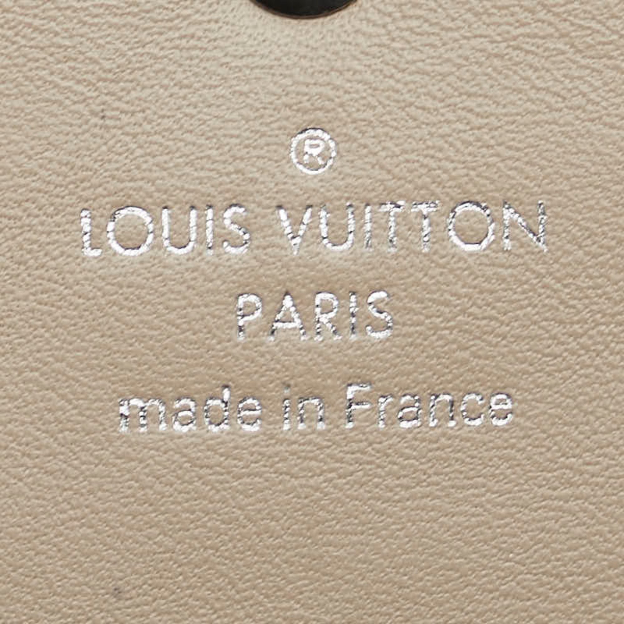 Louis Vuitton Monogram Mahina Portefeuille Iris Long Wallet M60144 Galle Beige Leather Women's LOUIS VUITTON