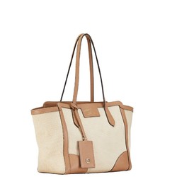 Gucci Tote Bag 354408 Beige Brown Canvas Leather Women's GUCCI