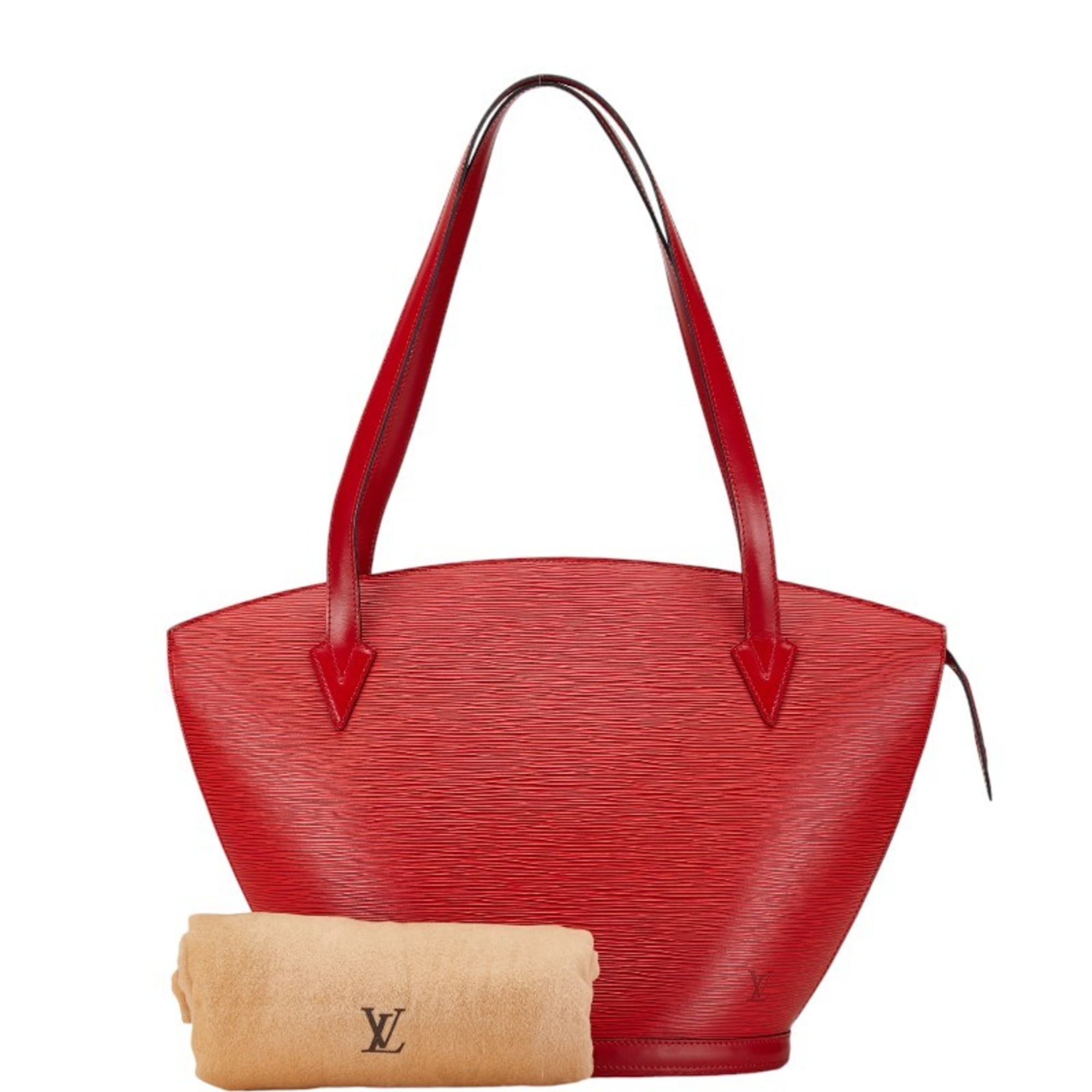 Louis Vuitton Epi Saint Jacques Shoulder Bag Tote M52267 Castilian Red Leather Women's LOUIS VUITTON