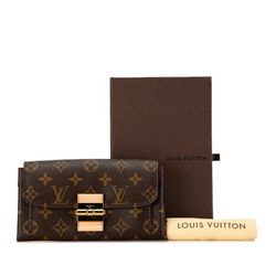 Louis Vuitton Monogram Portefeuille Elysee Long Wallet Bi-fold M60362 Bordeaux Brown PVC Leather Women's LOUIS VUITTON