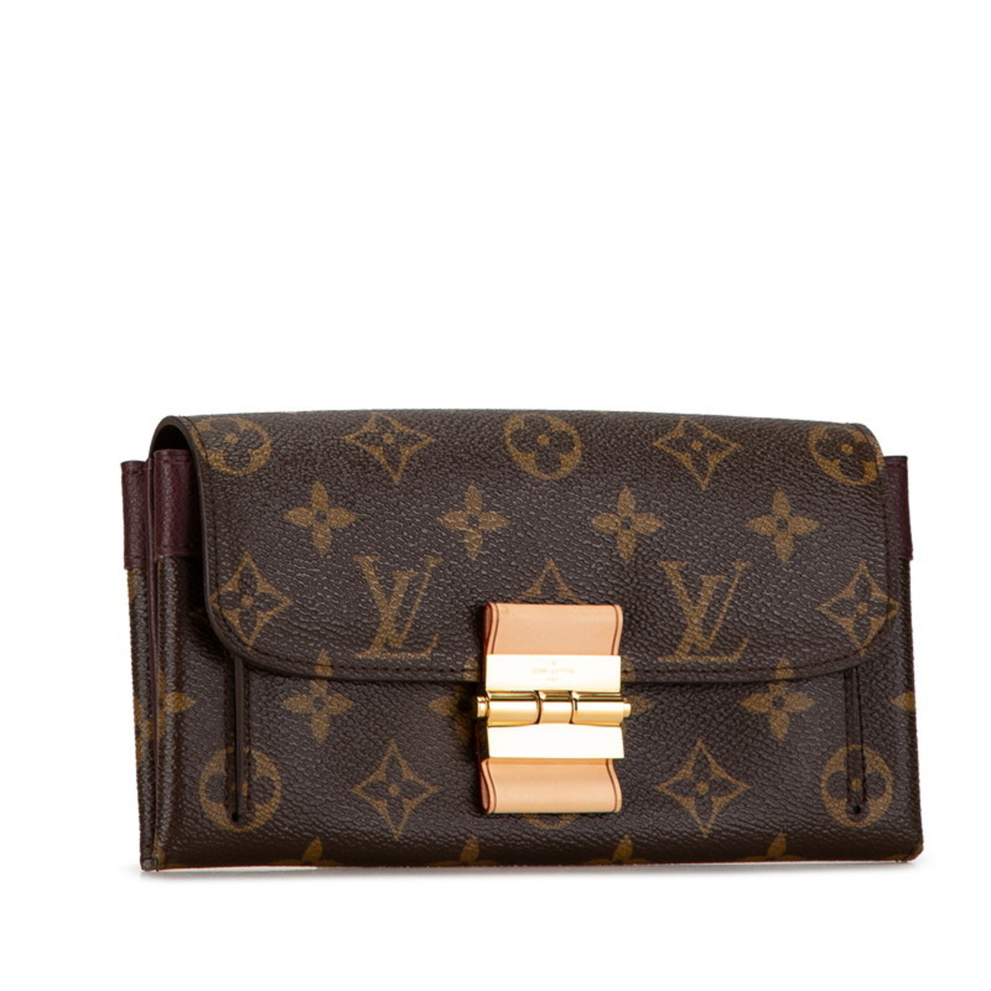 Louis Vuitton Monogram Portefeuille Elysee Long Wallet Bi-fold M60362 Bordeaux Brown PVC Leather Women's LOUIS VUITTON