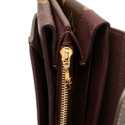 Louis Vuitton Monogram Portefeuille Elysee Long Wallet Bi-fold M60362 Bordeaux Brown PVC Leather Women's LOUIS VUITTON