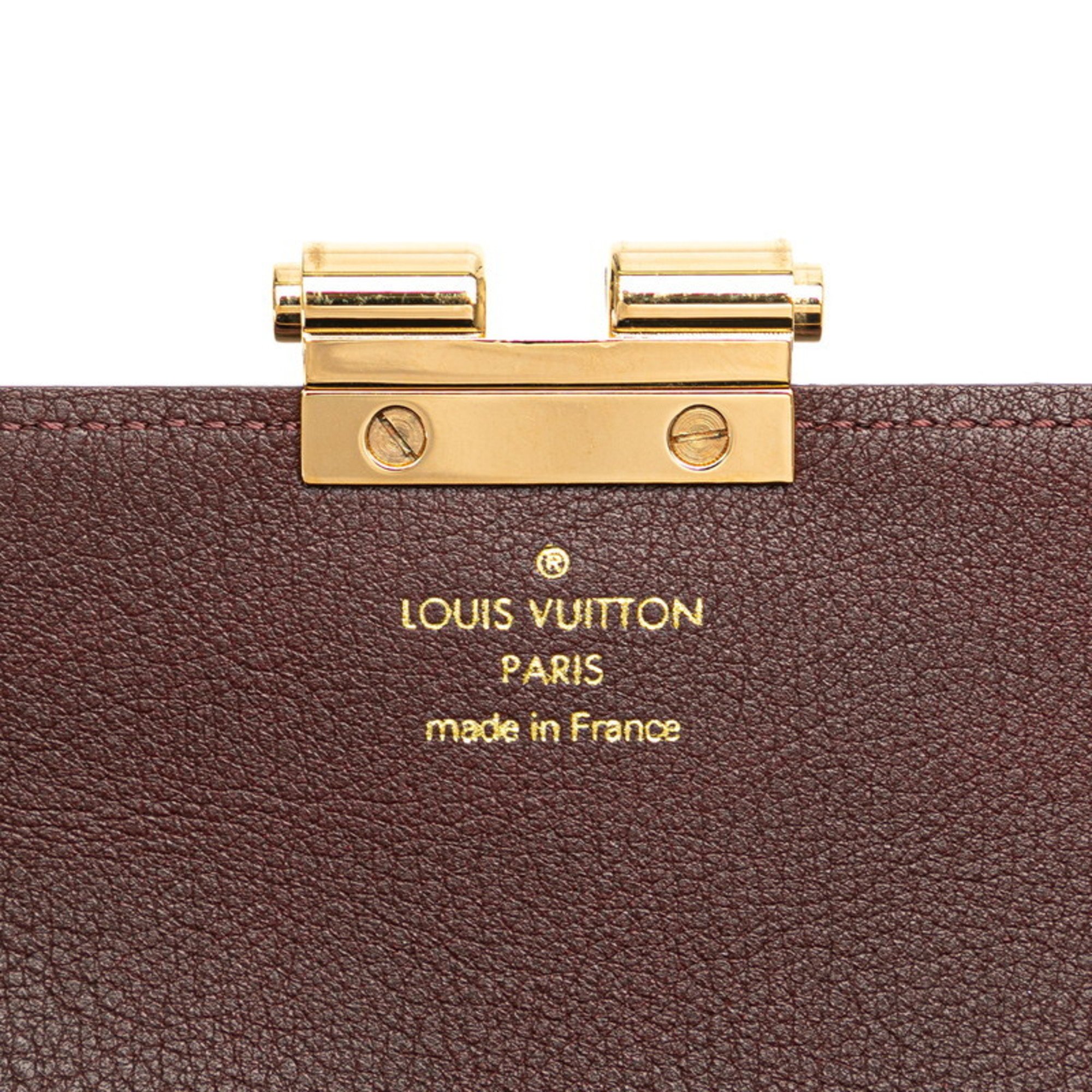 Louis Vuitton Monogram Portefeuille Elysee Long Wallet Bi-fold M60362 Bordeaux Brown PVC Leather Women's LOUIS VUITTON