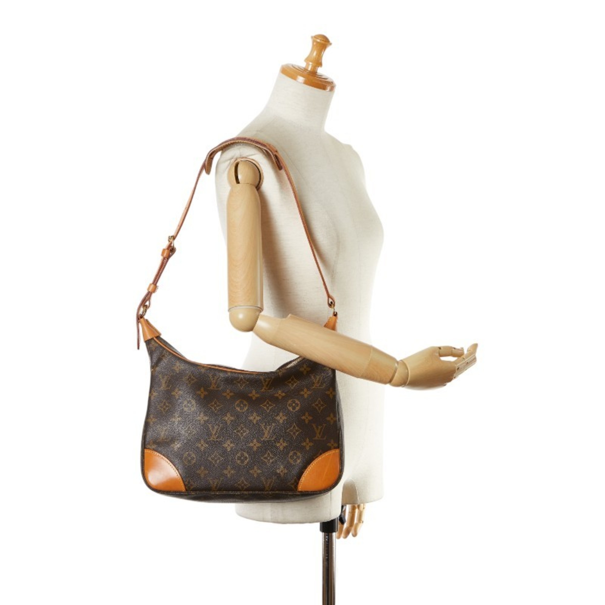 Louis Vuitton Monogram Boulogne 30 Shoulder Bag M51265 Brown PVC Leather Women's LOUIS VUITTON