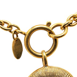 Chanel Coco Mark Necklace Gold Plated Women's CHANEL