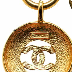 Chanel Coco Mark Necklace Gold Plated Women's CHANEL