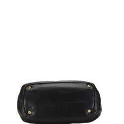 Prada handbag black leather women's PRADA