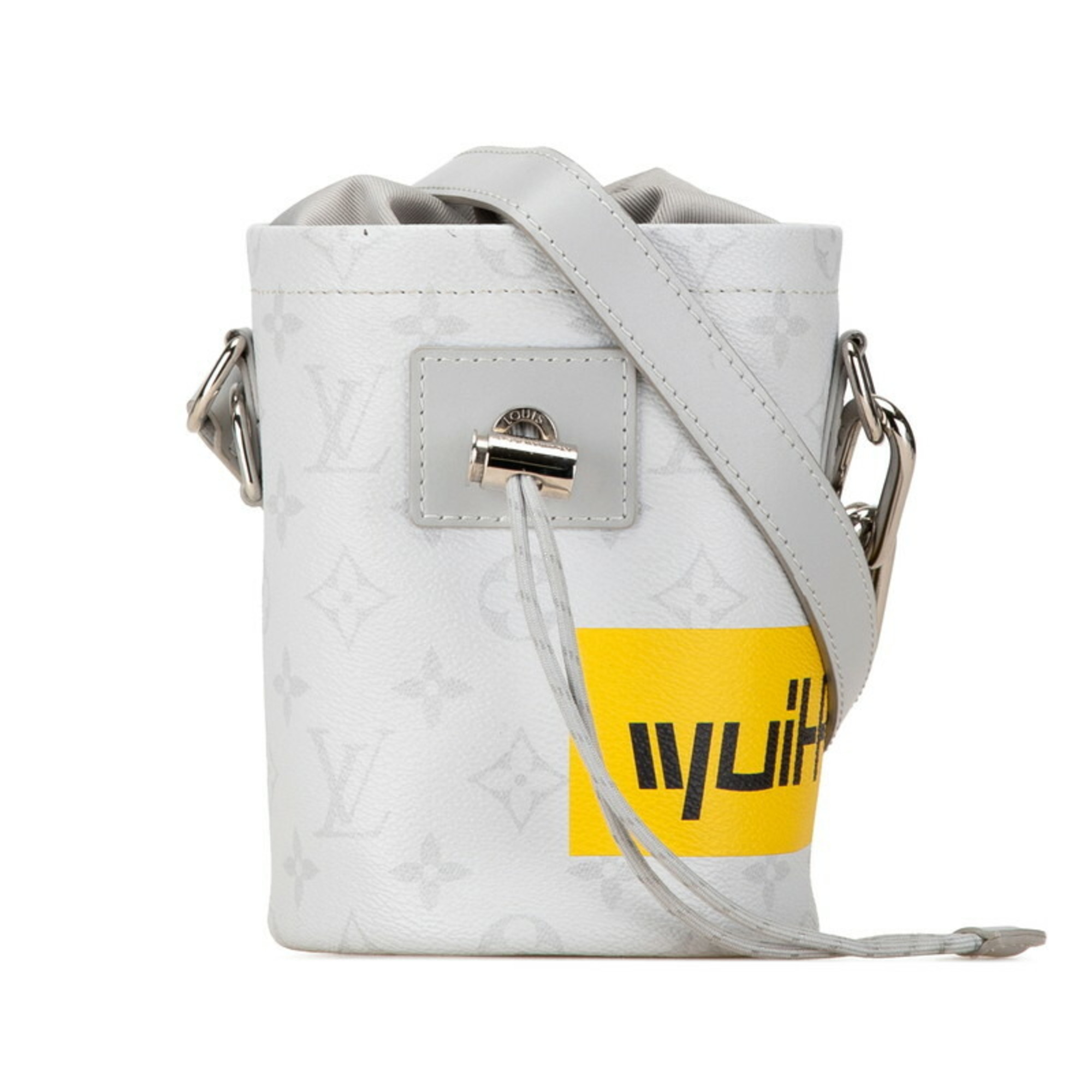 Louis Vuitton Monogram Chalk Nano Shoulder Bag M44631 White PVC Leather Women's LOUIS VUITTON