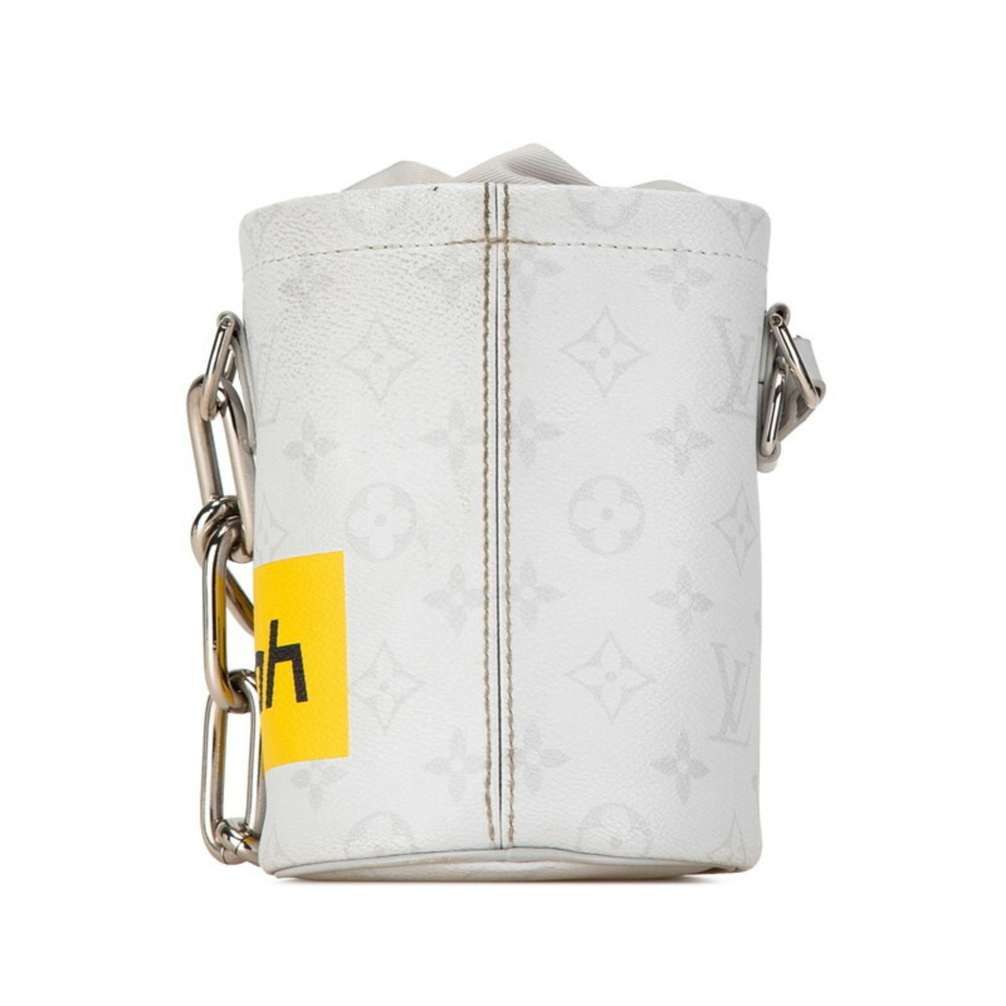 Louis Vuitton Monogram Chalk Nano Shoulder Bag M44631 White PVC Leather Women's LOUIS VUITTON