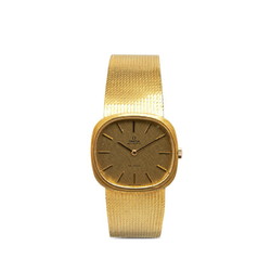 OMEGA De Ville Watch, Hand-wound, Gold Dial, K18YG, Yellow Gold, Women's,