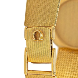 OMEGA De Ville Watch, Hand-wound, Gold Dial, K18YG, Yellow Gold, Women's,