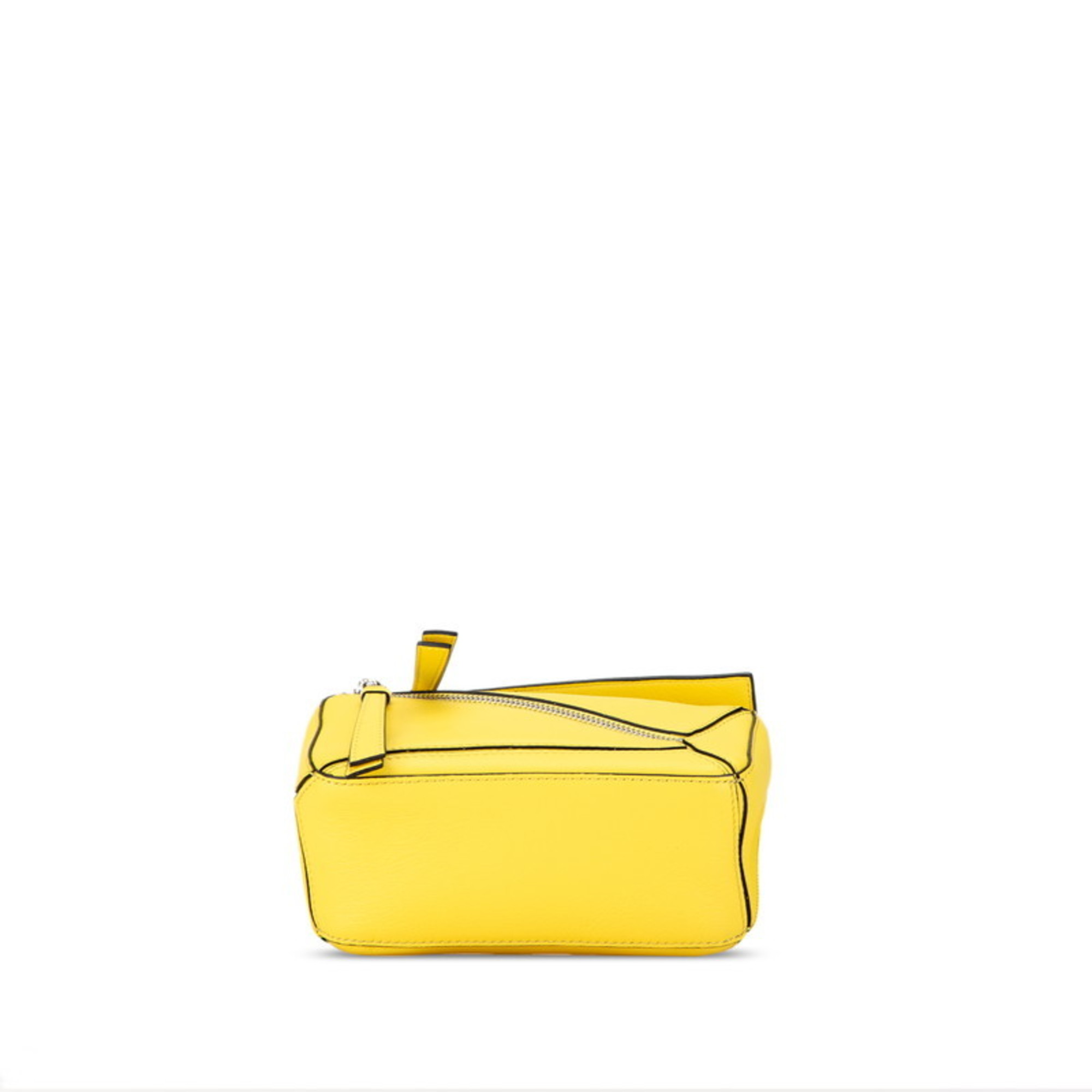 LOEWE PUZZLE BUM BAG WAIST BODY LEMON YELLOW LEATHER WOMEN'S