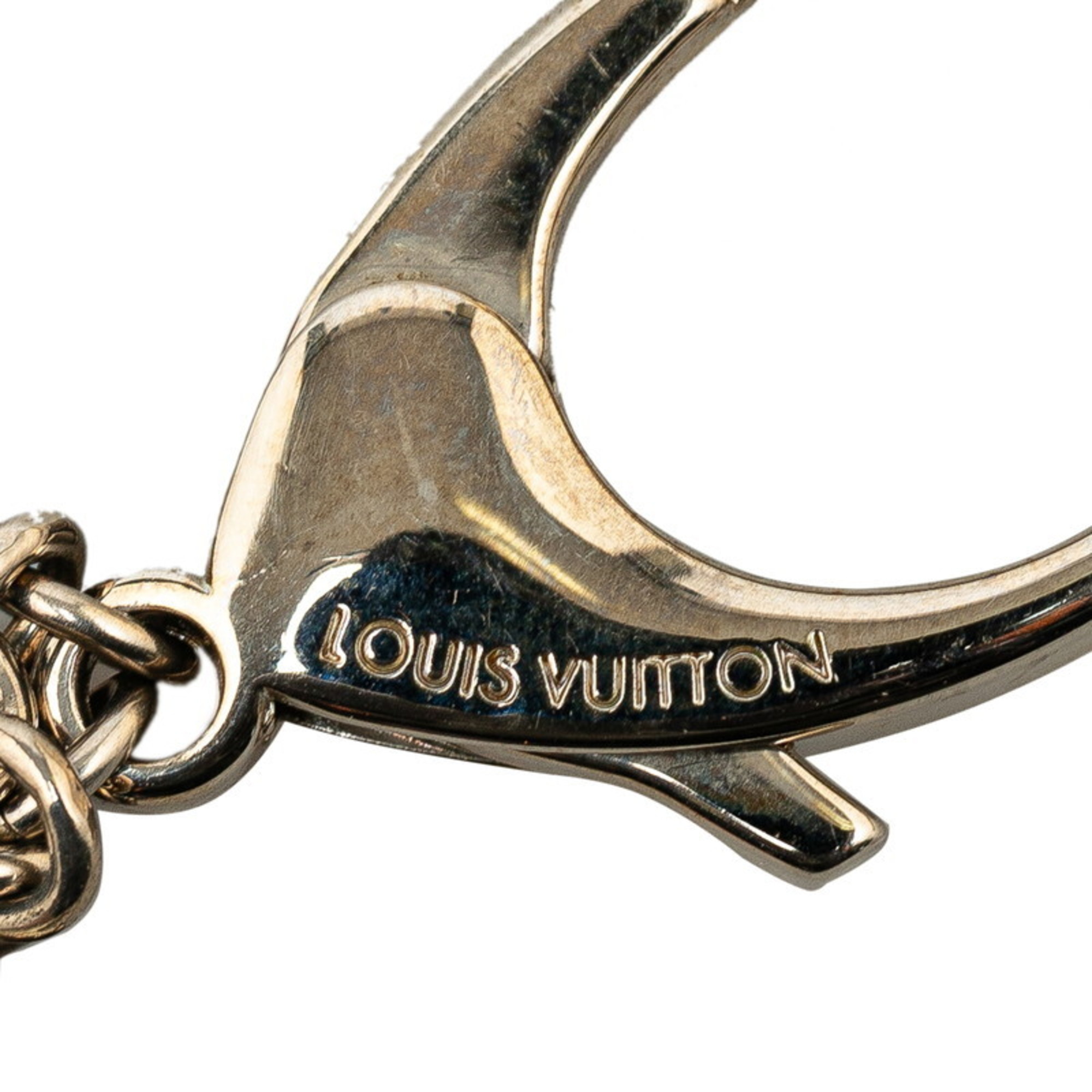 Louis Vuitton Bijoux Sac Fleur d'Epi Keychain Bag Charm M65085 Ivory Silver Metal Women's LOUIS VUITTON