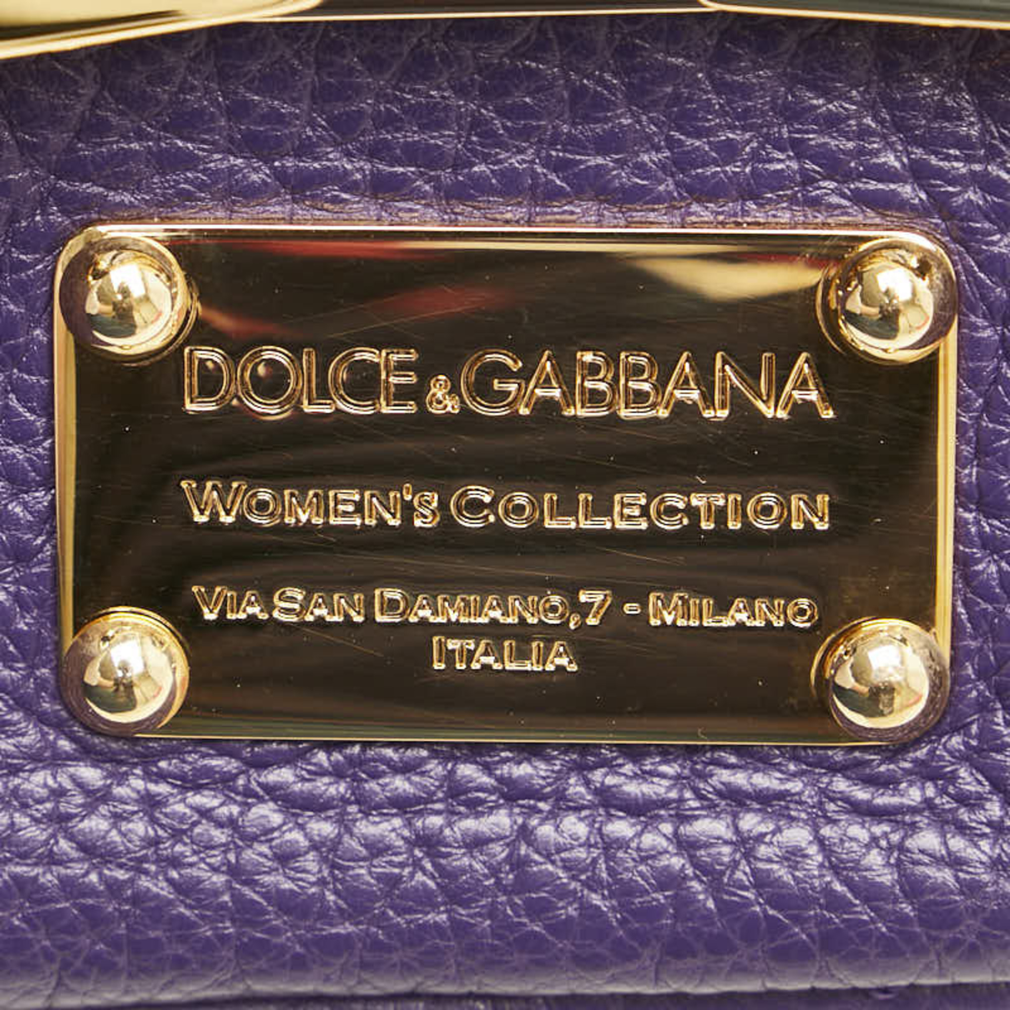 Dolce & Gabbana Bag Purple Leather Women's DOLCE&GABBANA