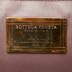 Bottega Veneta Intrecciato Cabas MM Handbag Tote Bag Purple Leather Women's BOTTEGAVENETA