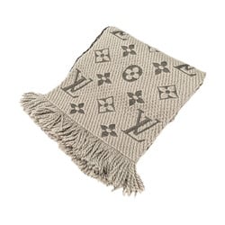 Louis Vuitton Monogram Echarpe Mania Scarf M72242 Verone Grey Wool Silk Women's LOUIS VUITTON