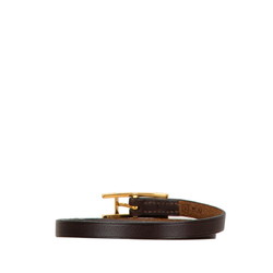 Hermes H Choker Brown Leather Women's HERMES