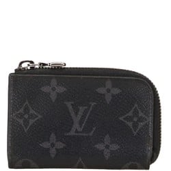 Louis Vuitton Monogram Eclipse Portemonnay Jour Coin Case Purse M63536 Black PVC Leather Women's LOUIS VUITTON