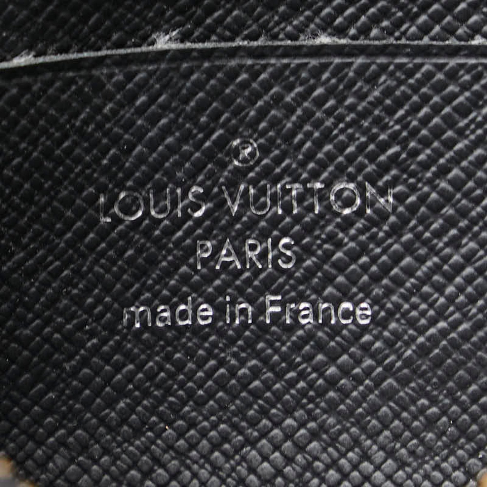 Louis Vuitton Monogram Eclipse Portemonnay Jour Coin Case Purse M63536 Black PVC Leather Women's LOUIS VUITTON