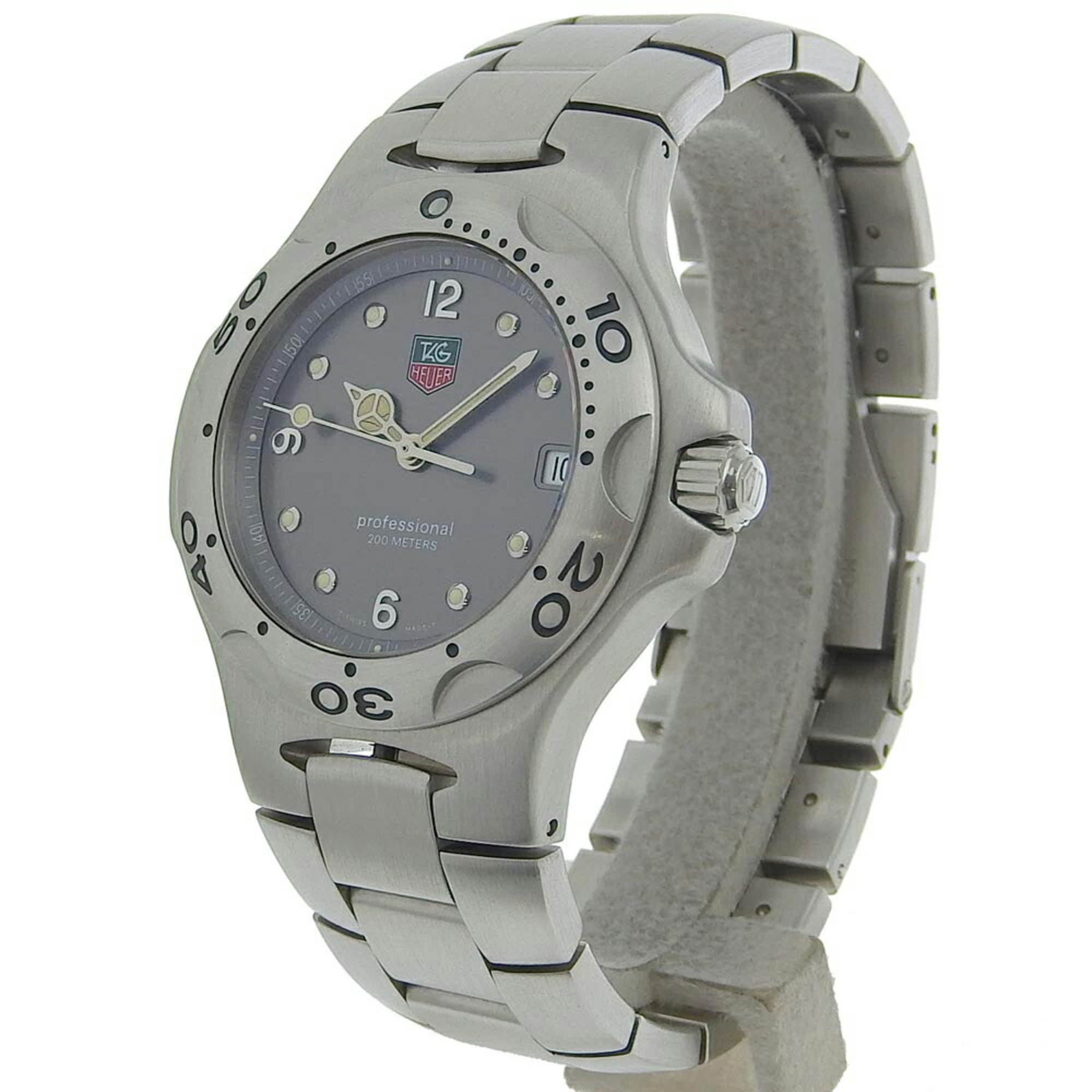 TAG HEUER Kylium Professional Watch WL1111 Stainless Steel Quartz Analog Display Grey Dial Men's H161024374