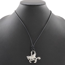 Hermes HERMES Pegasus Cadena Pendant with Lanier Silver Unisex