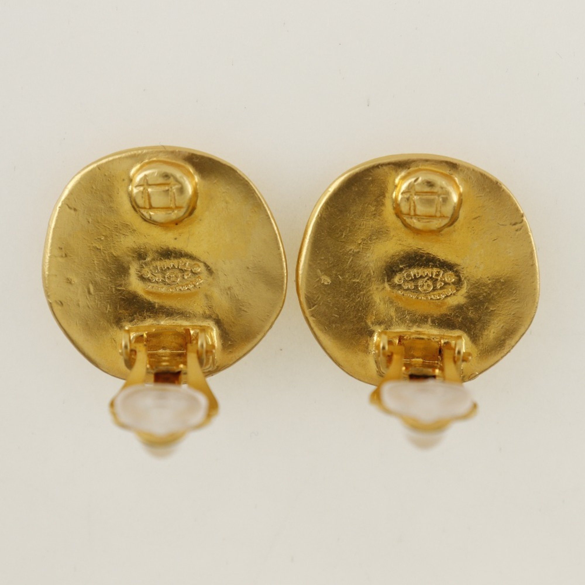 Chanel CHANEL Coco Mark Earrings Gold Plated 1996 96P Approx. 20.9g COCO Women's